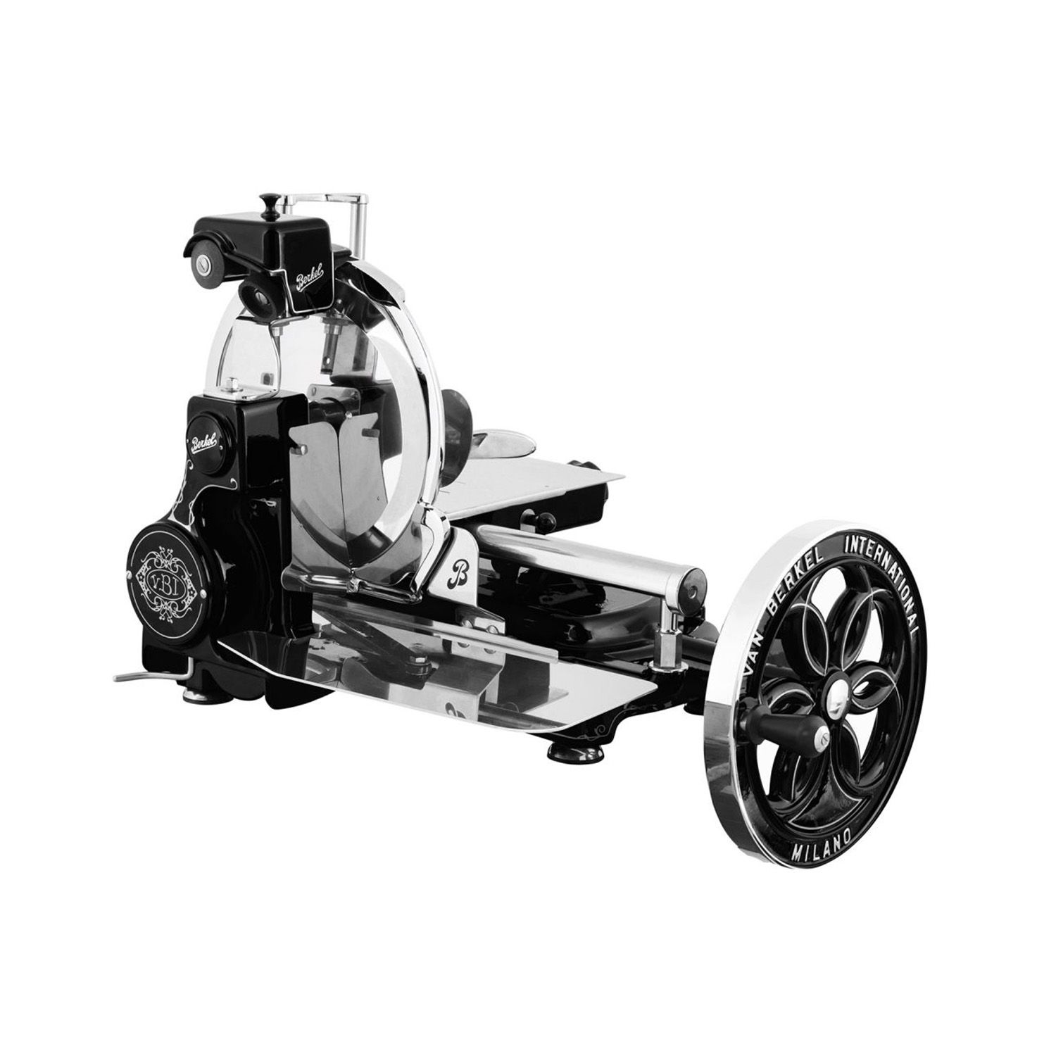 Feiner handgeführter Präzisionsschnitt mit Berkel B114 Schwungradtechnik ohne Reibungswärme