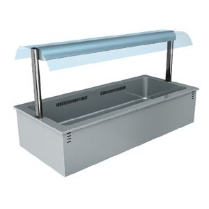 Bain-Marie-Becken mit Aufbau